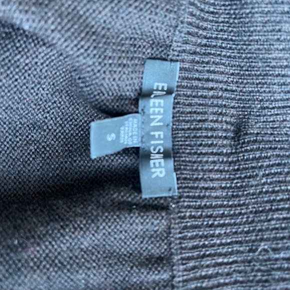 Eileen Fisher 100% Merino Wool Brown Midi Casual Winter Skirt - Picture 10 of 11